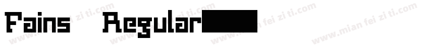 Fains Regular字体转换